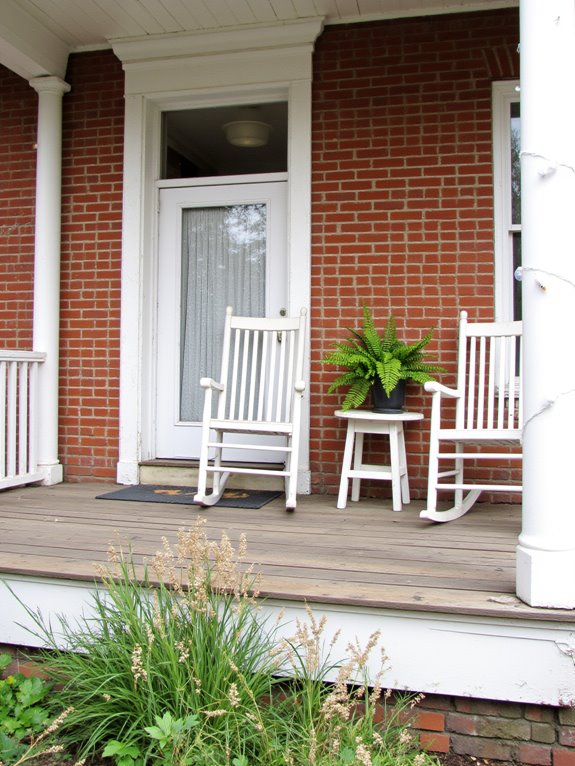 stylish white porch elegance