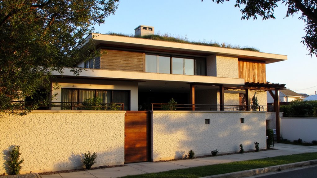 sustainable modern villa roofs