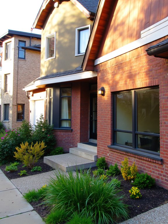 textured siding enhances dimension