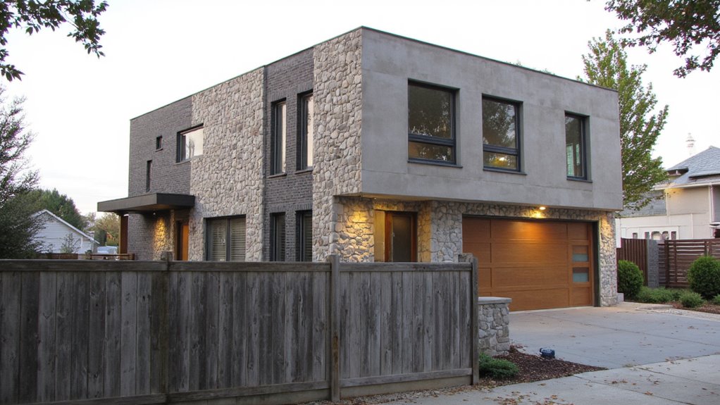 textured walls enhance exteriors