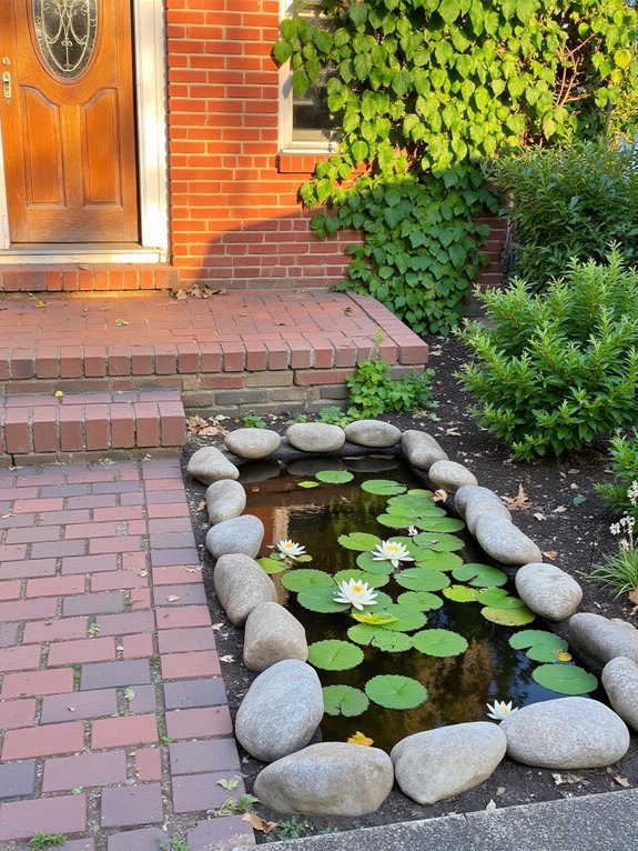tranquil water feature oasis