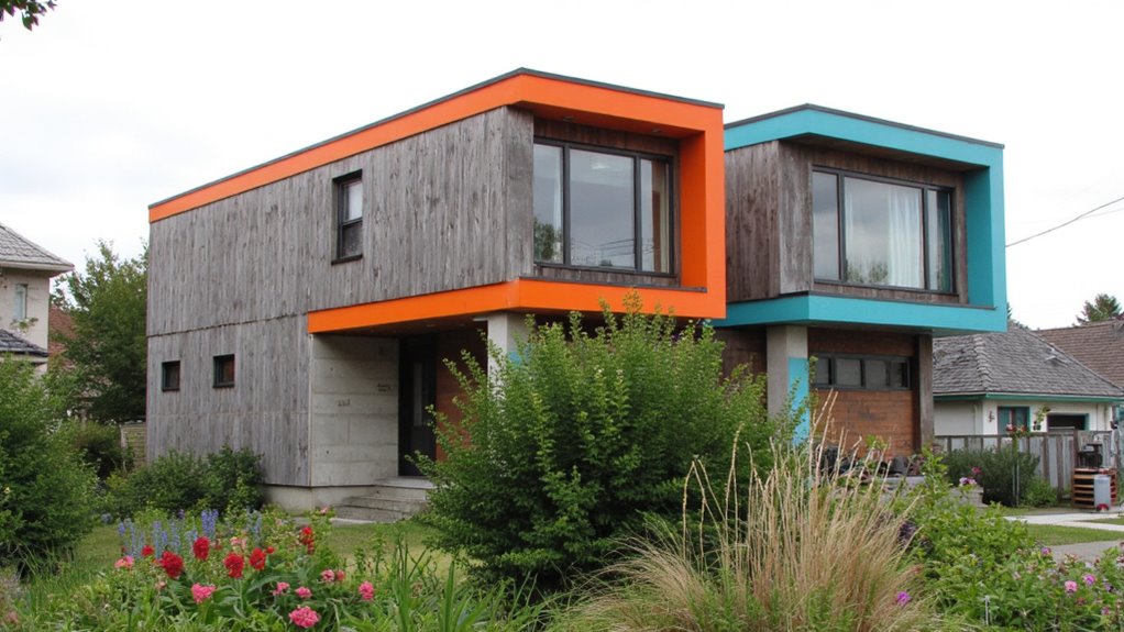 vibrant exterior color accents