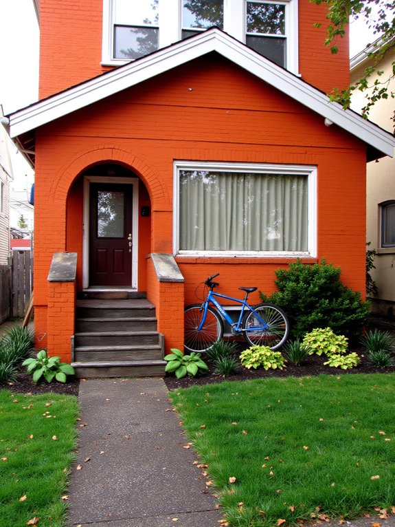 vibrant orange exterior excitement