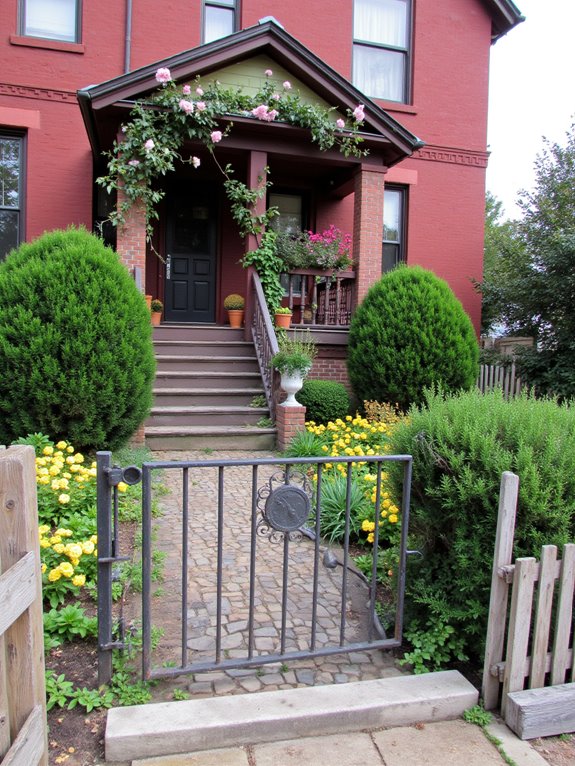 victorian charm through landscaping