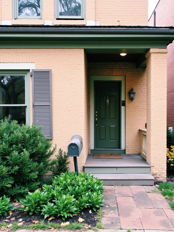 warm beige sage green