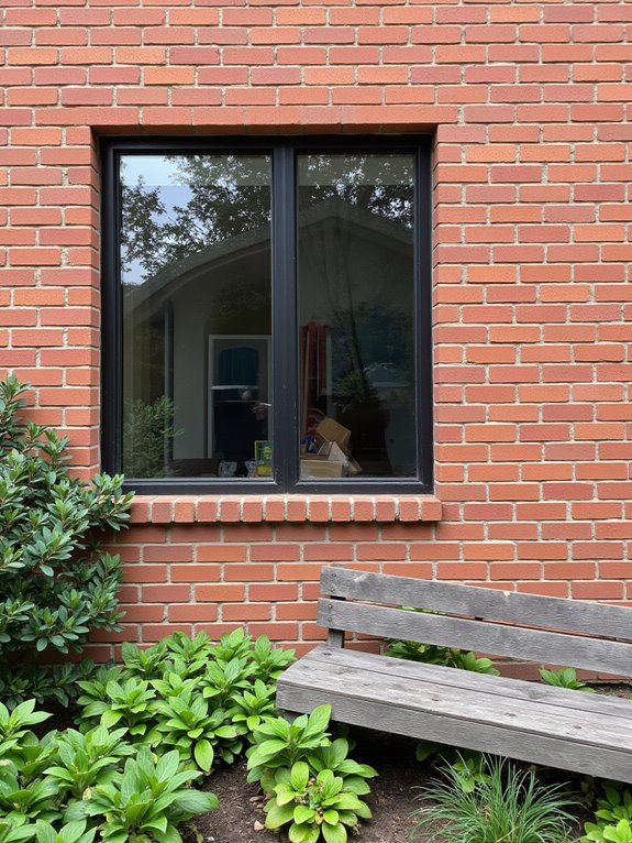 warm brick dark frames