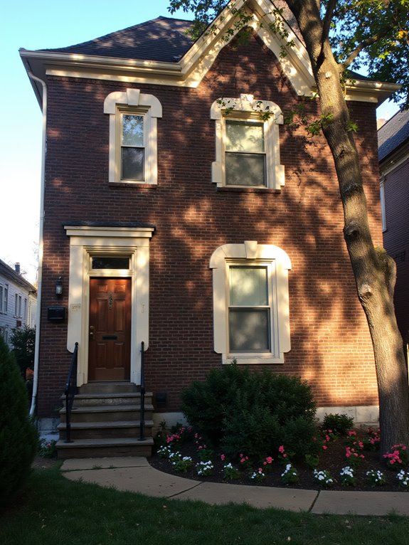 warm elegant brick exterior