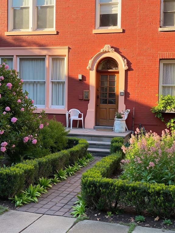 warm inviting soft peach