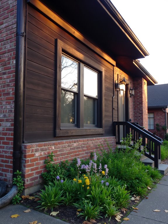 warm rustic brick aesthetic