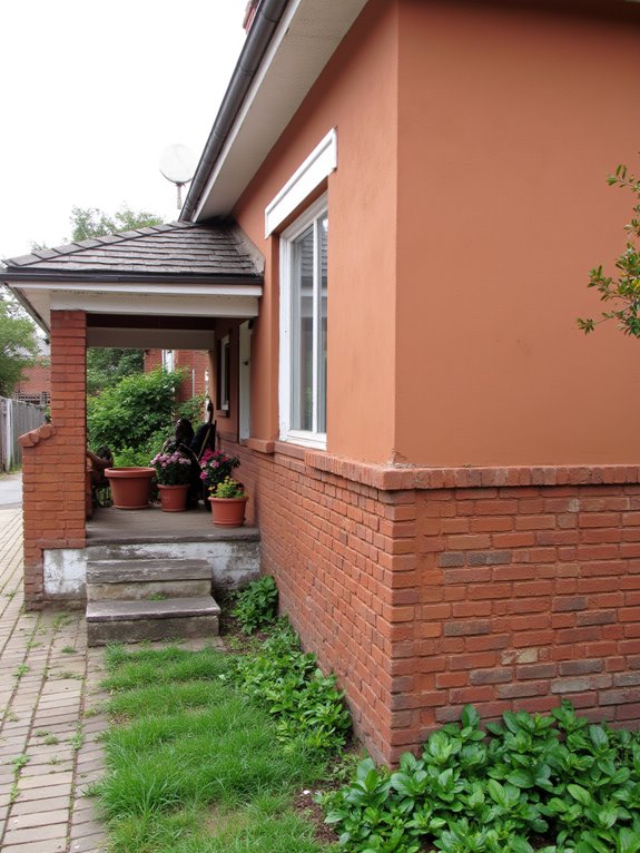 warm terracotta complements brick