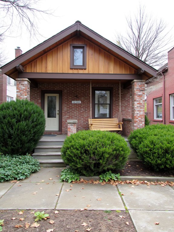 warm wood enhances brick