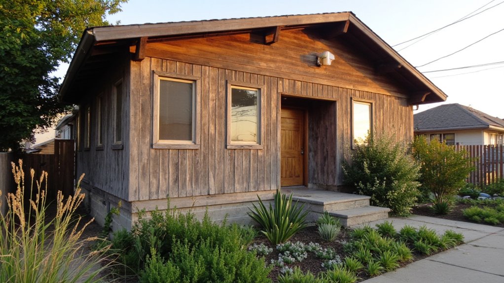 weathered wood enhances coziness