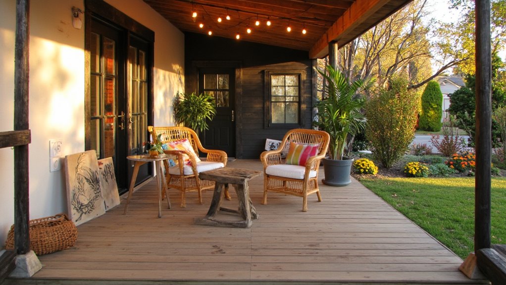 welcoming cozy outdoor space