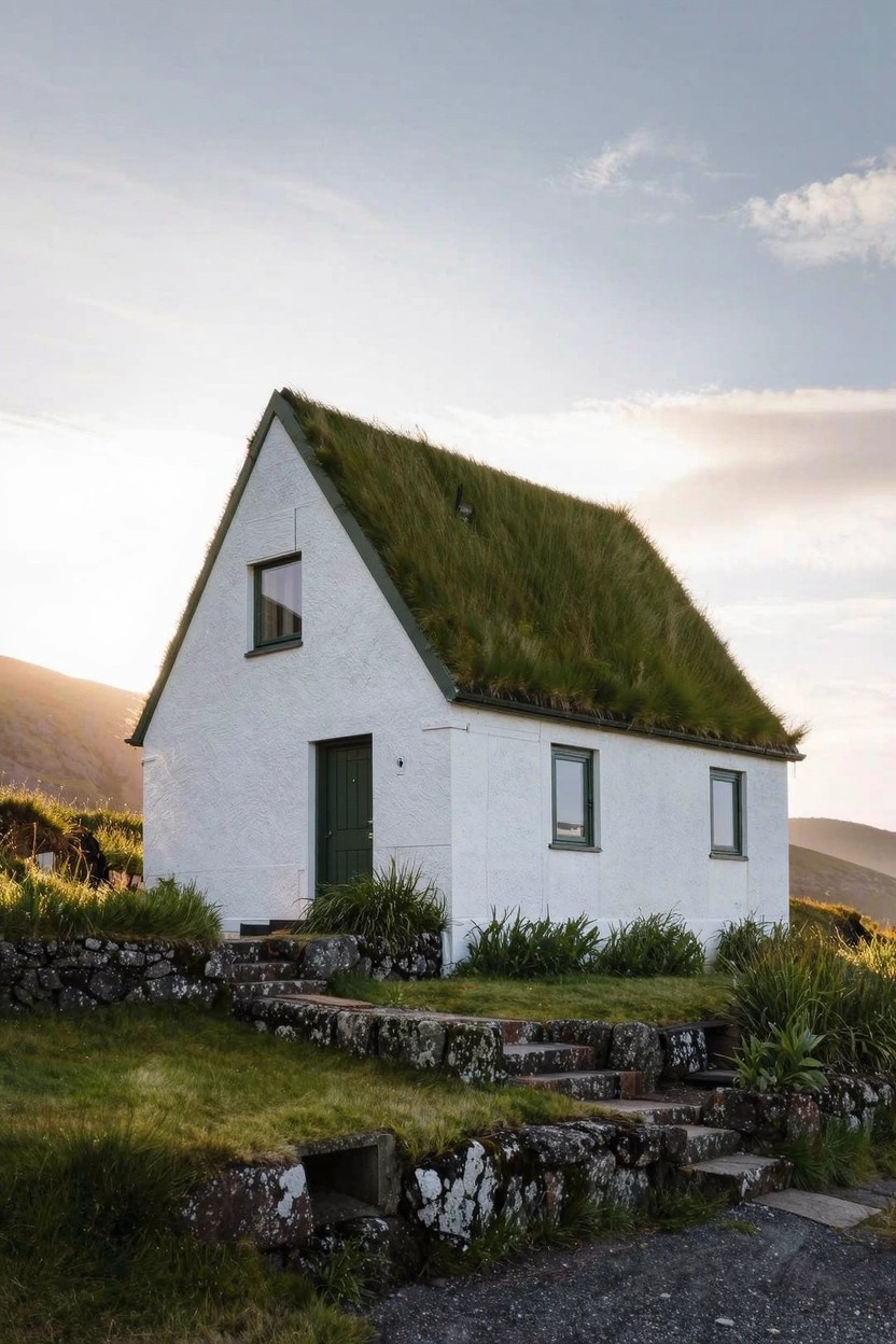 Turf Roofs on Small Houses