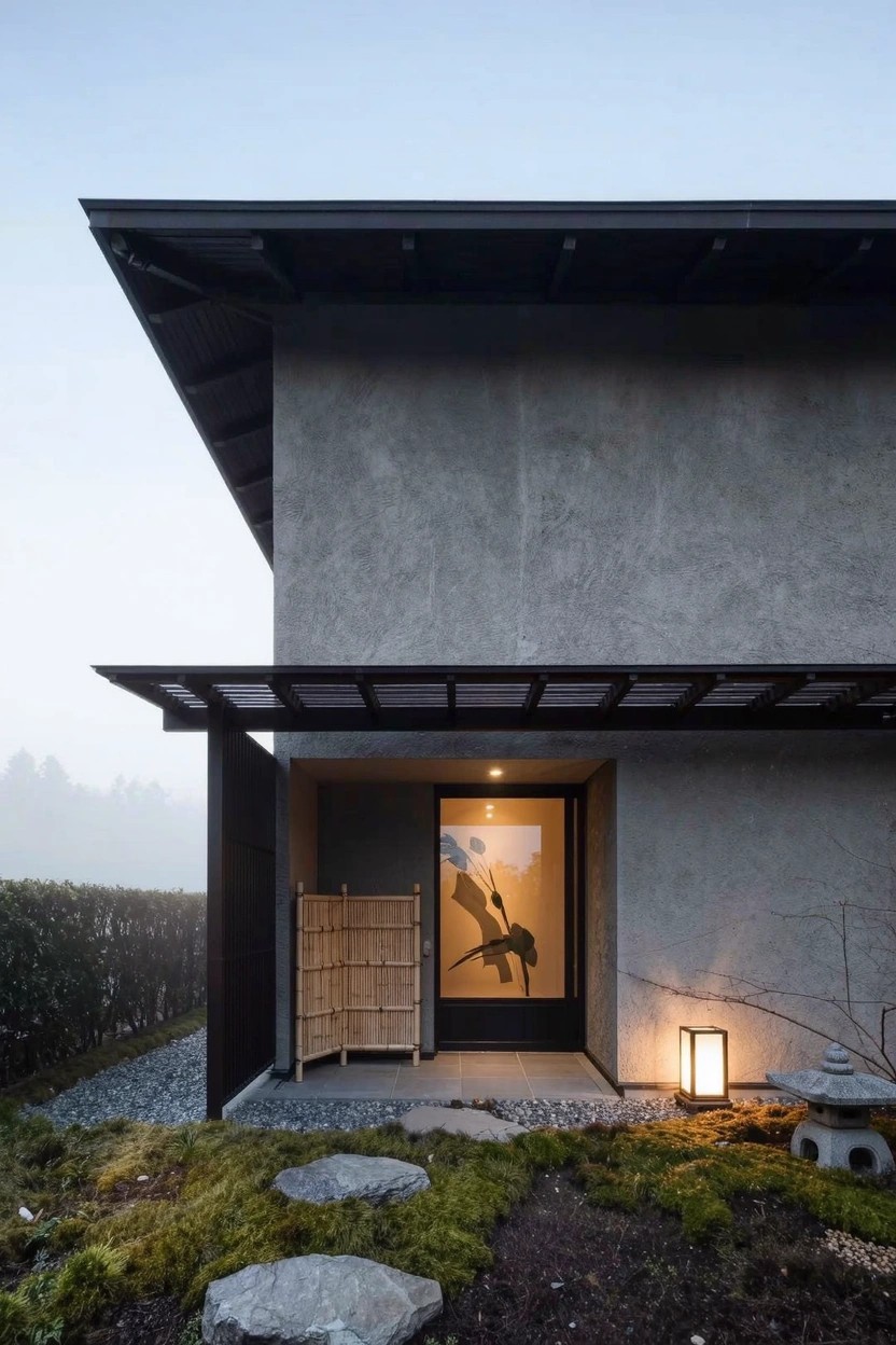 Shoji Style Entry Door