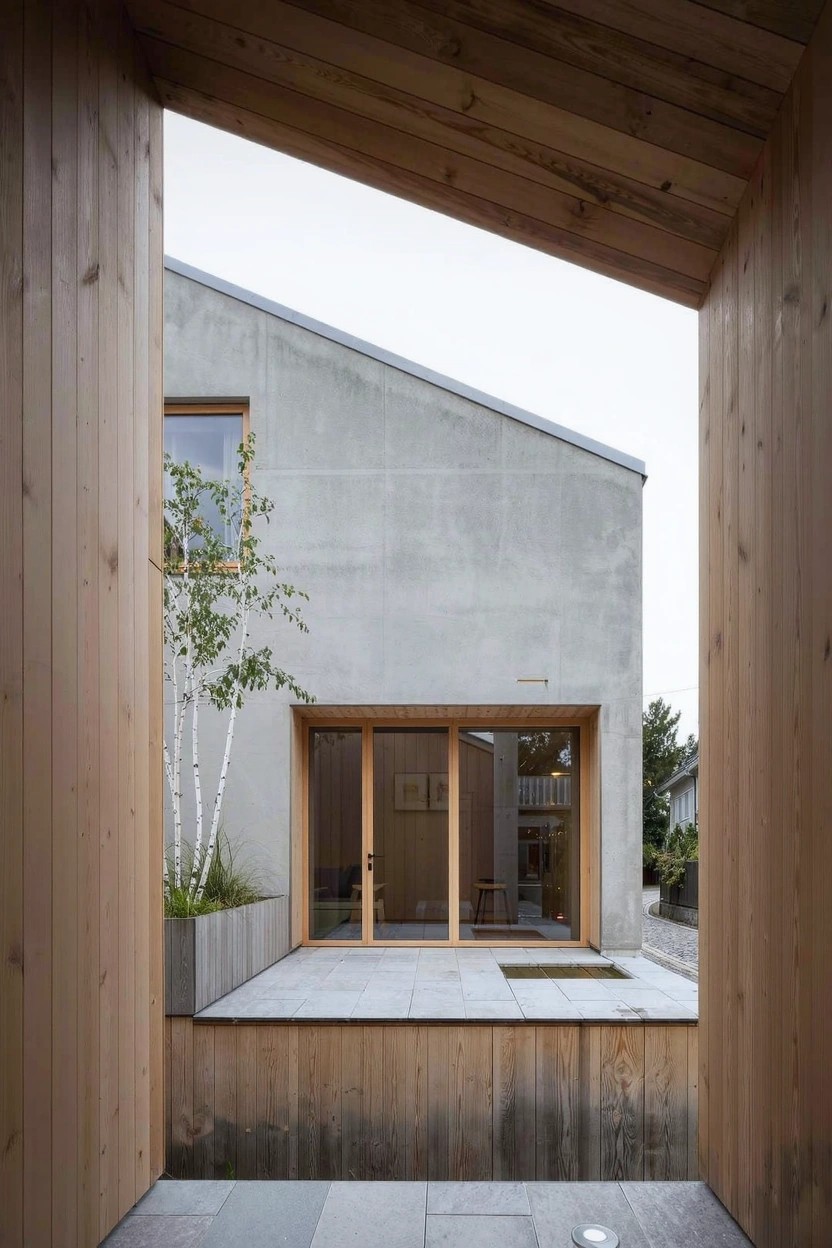 Light Gray Exterior Walls