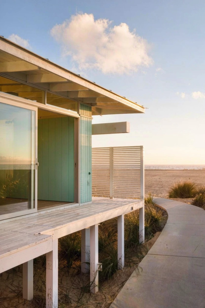 Turquoise Siding on Coastal Homes