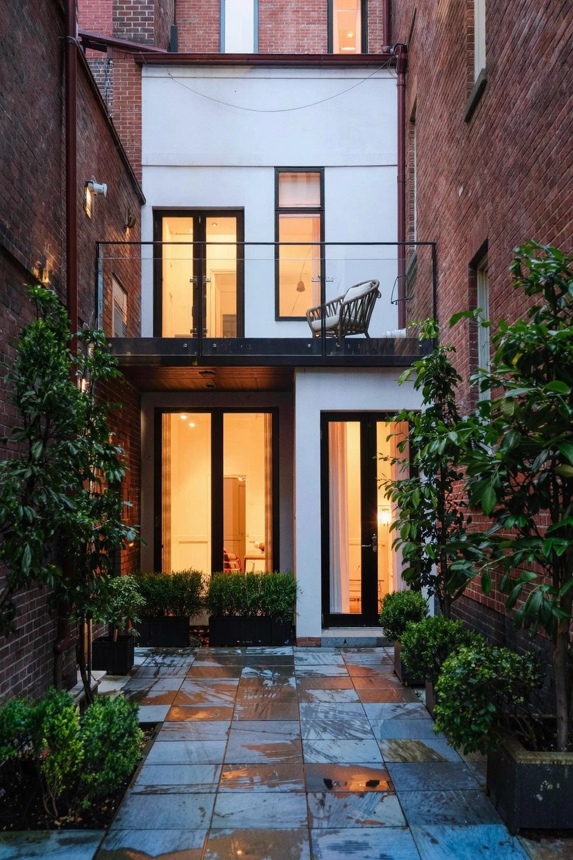 Courtyard Balcony Over Patio