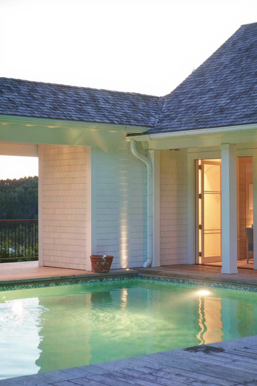 Soft White Siding on Modern Houses