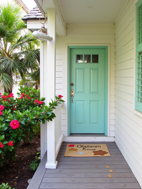 beachy welcome mat charm