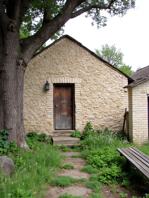 beige brick rustic charm