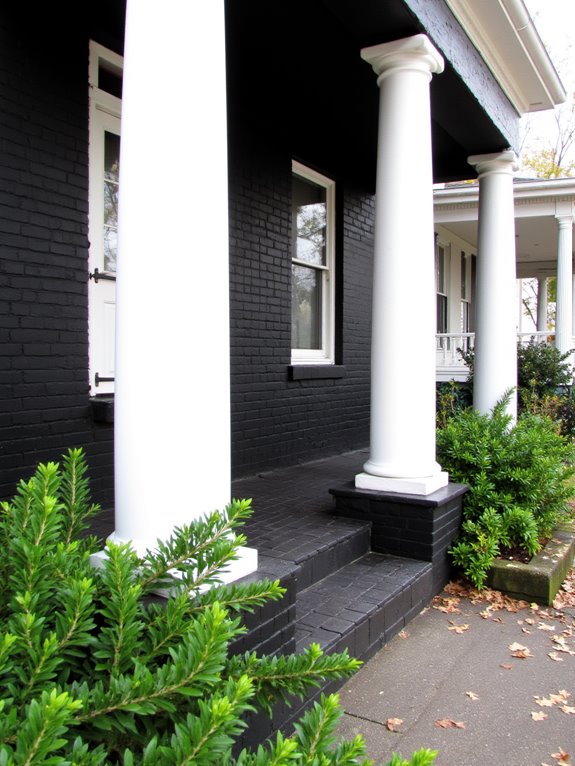 bold black brick contrast