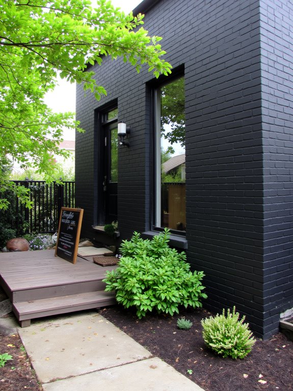bold black brick transformation