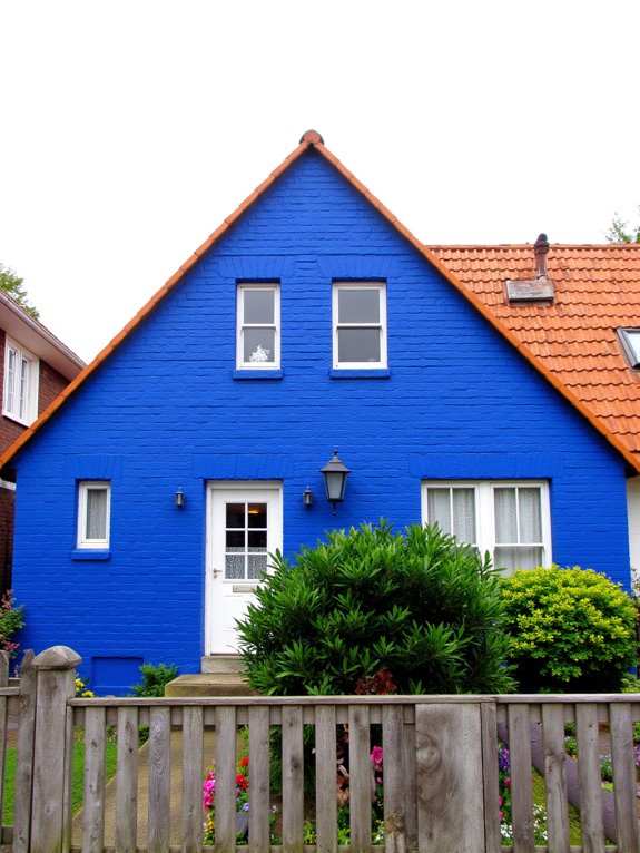 bold blue brick charm