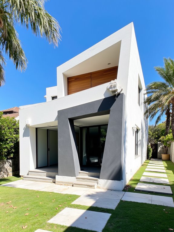 bold geometric coastal design