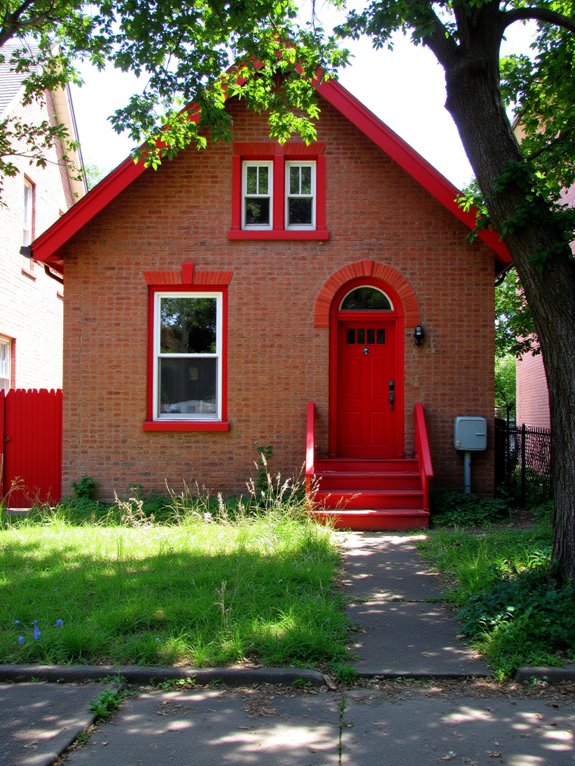 bold red trim appeal