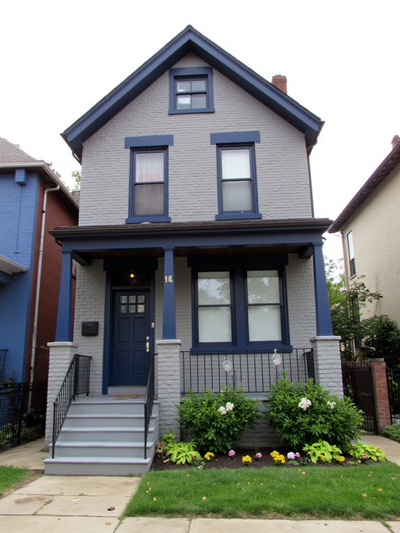 bold trim enhances gray