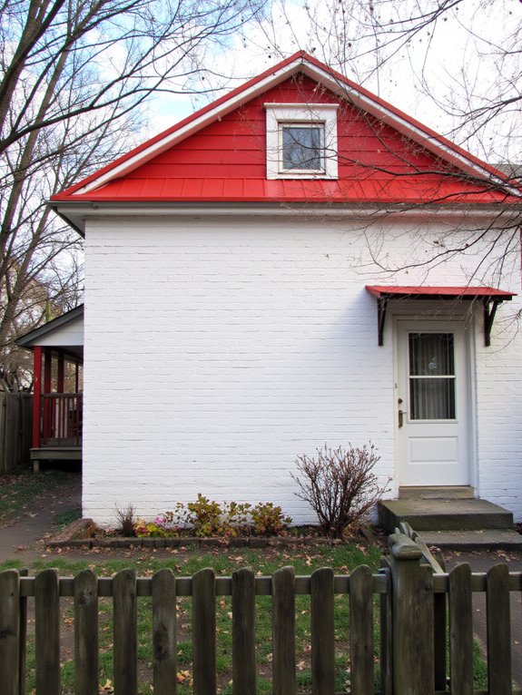 bold white brick contrast