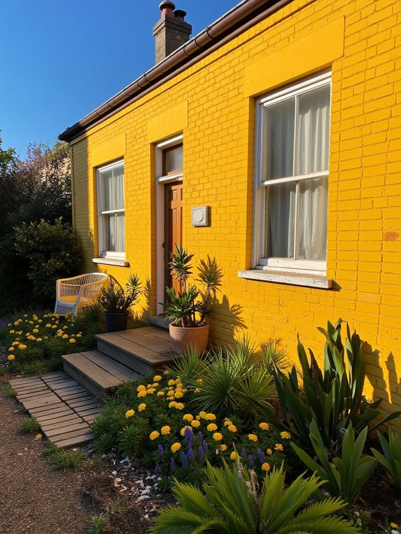 bold yellow home statement