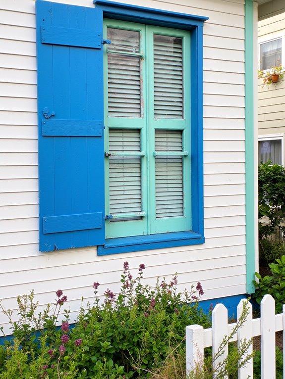 boldly colored shutter charm