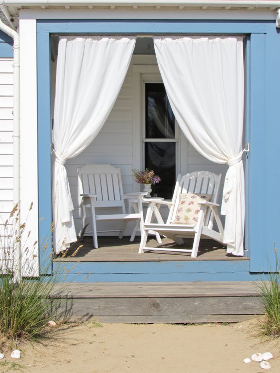 breezy sheer outdoor curtains