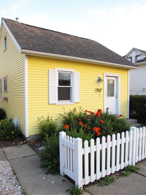 bright cheerful coastal exterior