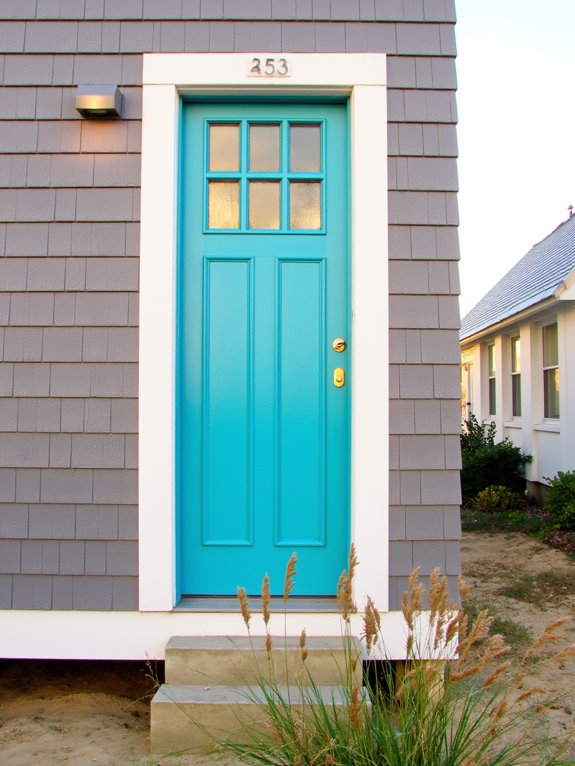 bright door welcoming entrance