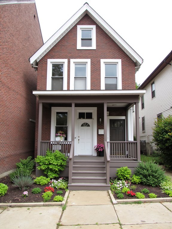 bright white trim contrast