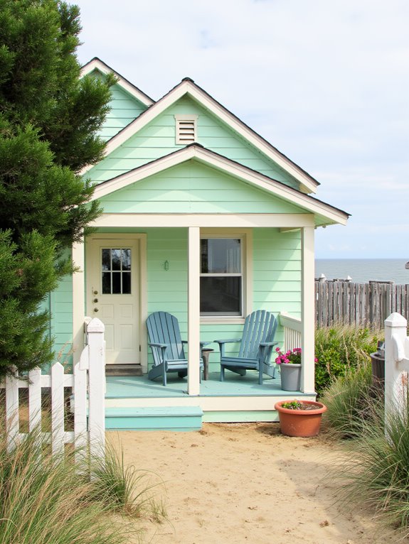 calming coastal color palette