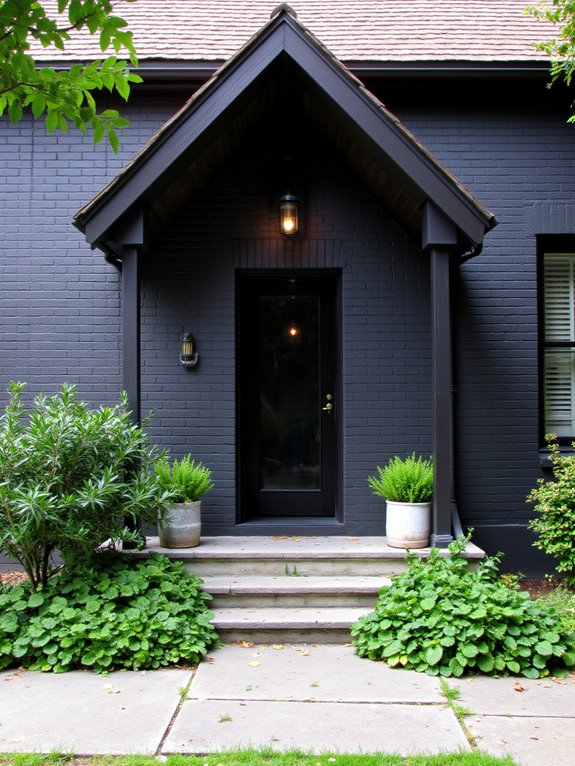 charcoal brick brown roofs