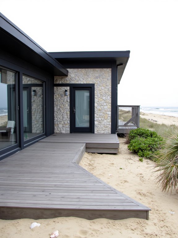 charcoal gray timeless beachfront elegance