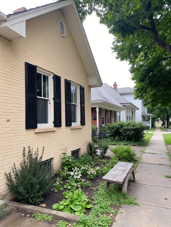 charming colorful painted brick homes