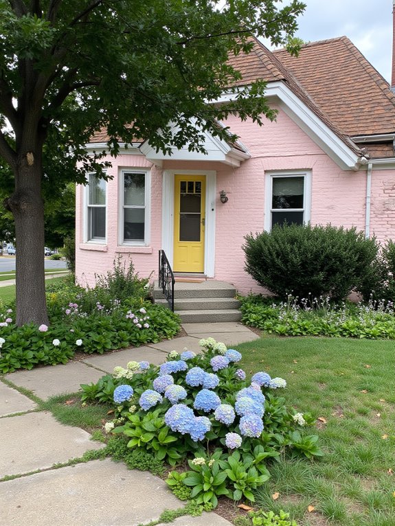 charming pastel brick colors