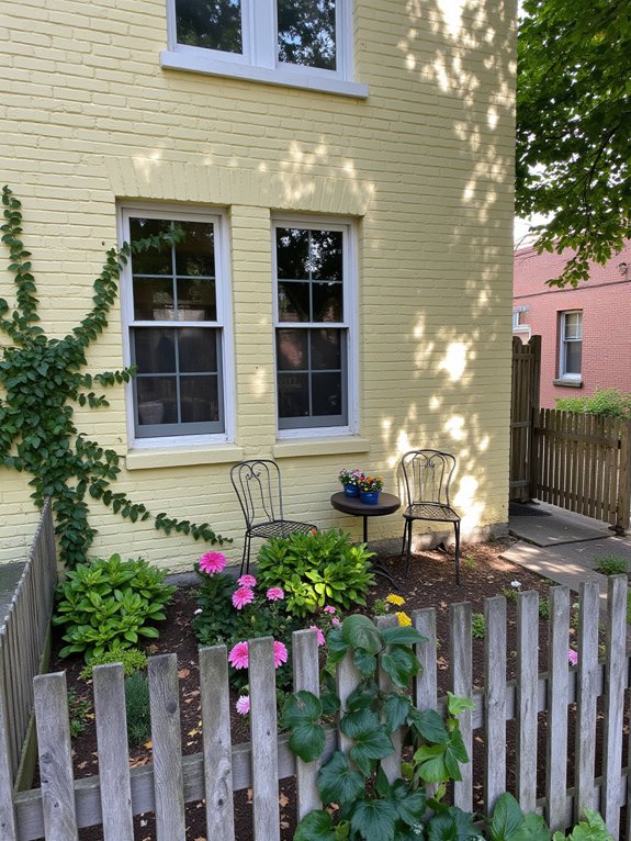 charming pastel yellow homes