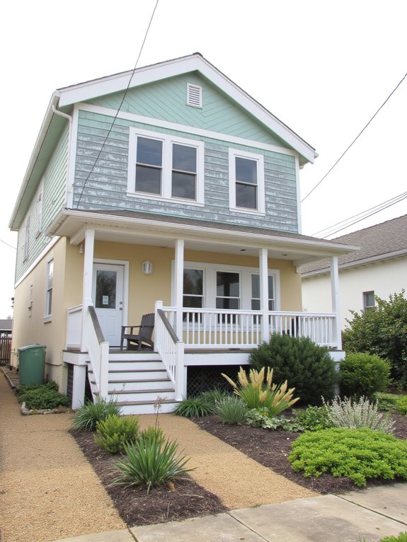 charming two tone beach houses