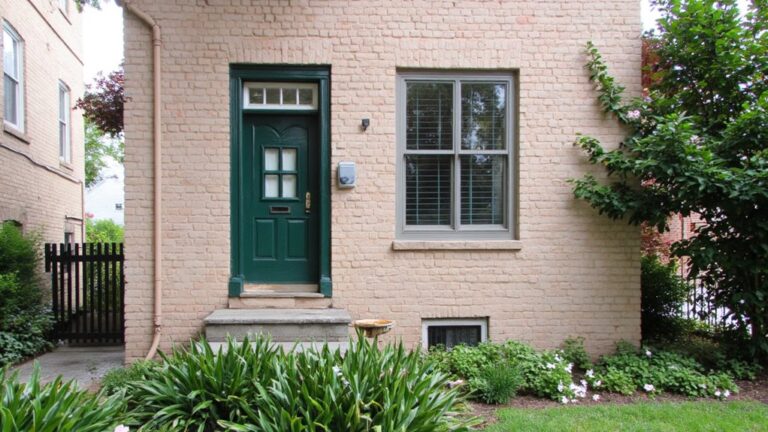 chic painted brick houses