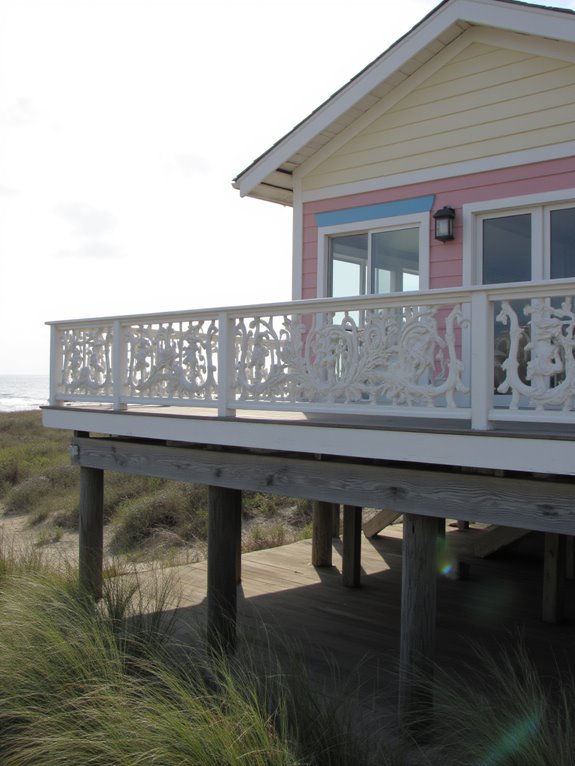coastal charm through railings