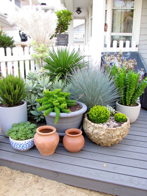 coastal flora decorative planters