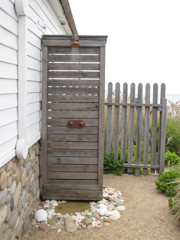 coastal outdoor shower experience