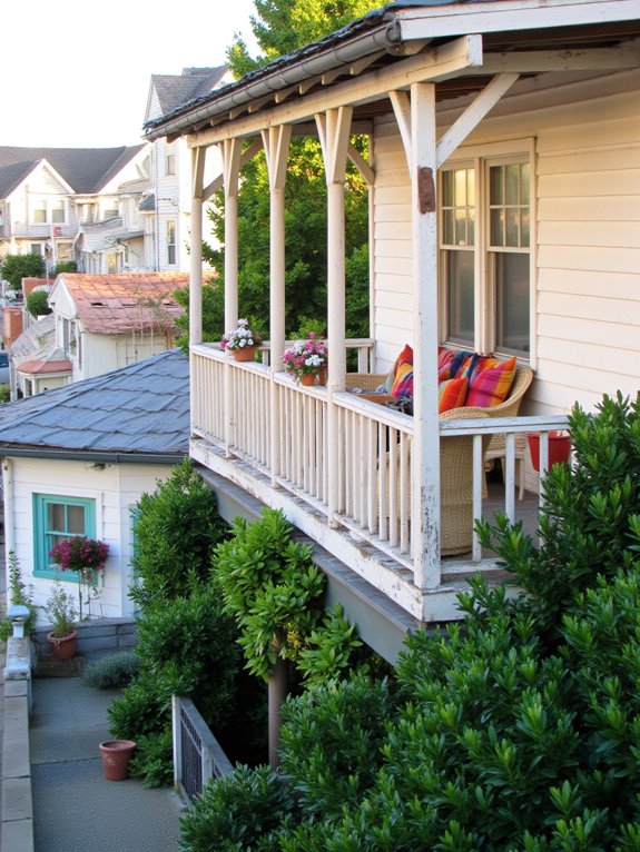 coastal pastel balcony decor